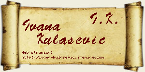 Ivana Kulašević vizit kartica